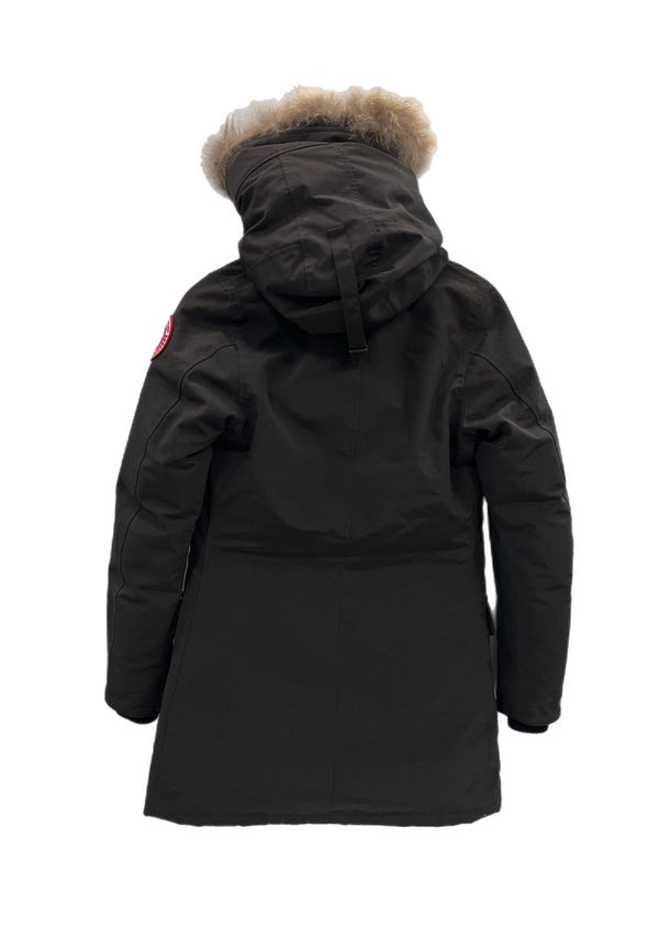 カナダグース CANADA GOOSE BRONTE PARKA ブロンテ ダウンコート サザビーリーグタグ ファーコート 黒 2603JL ジャケット ブラック XS 101LT-185