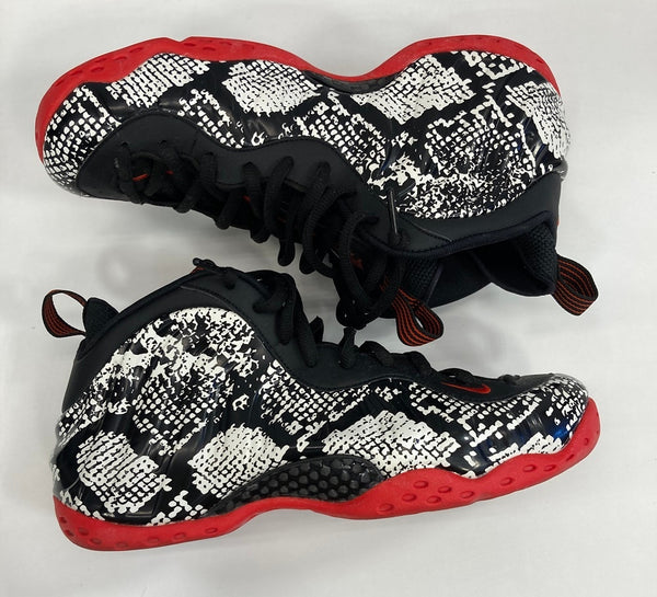 ナイキ NIKE AIR FOAMPOSITE ONE ナイキ エアフォームポジット ワン アルビノスネークスキン 314996-101 メンズ靴 スニーカー ブラック 28cm 101sh-1826