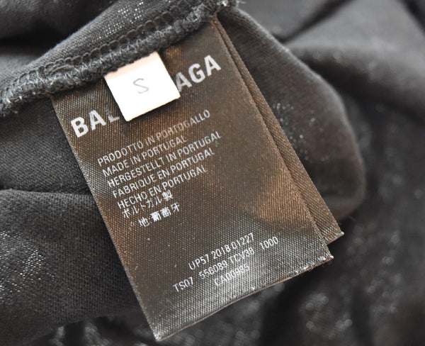 バレンシアガ BALENCIAGA Speedhunters Tee  スピードハンターズTシャツ 半袖カットソー  556089 Tシャツ ブラック Sサイズ 103MT-3068