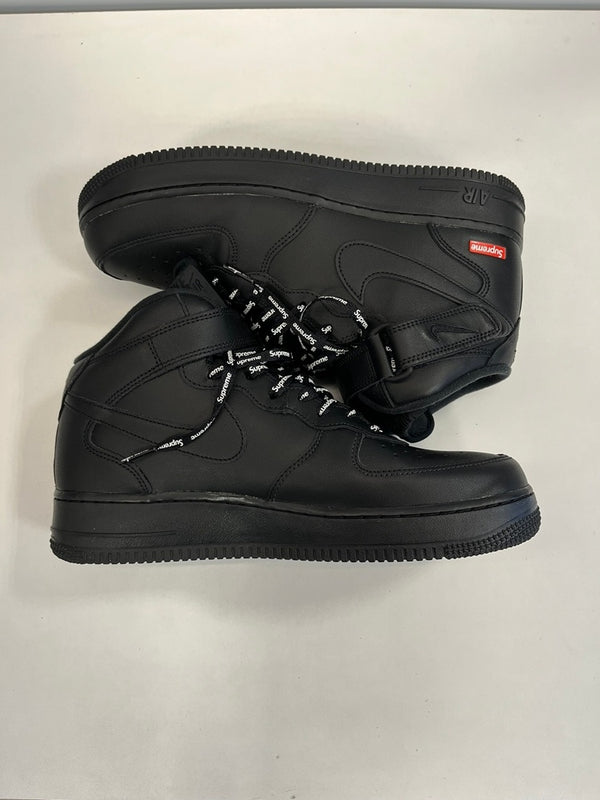 ナイキ NIKE Supreme × Nike Air Force 1 Mid シュプリーム × ナイキ エアフォース1 ミッド 黒 FZ8784-001 メンズ靴 スニーカー ブラック 28cm 101sh-2071
