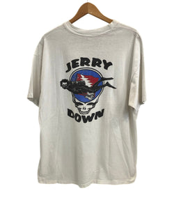 バンド band 90's 90s Grateful Dead JERRY DOWN グレイトフル・デッド ジェリーガルシア 両面 Vintage ヴィンテージ - Tシャツ ホワイト フリーサイズ 101MT-3490