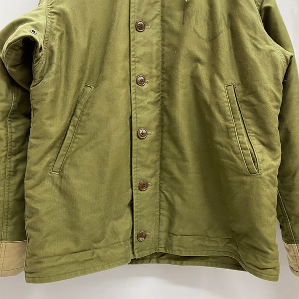 【曜日割引対象外】 クッシュマン CUSHMAN マリンナショナーレ デッキジャケット フランス海軍 21341 ジャケット カーキ XLサイズ 201MT-4429 VB