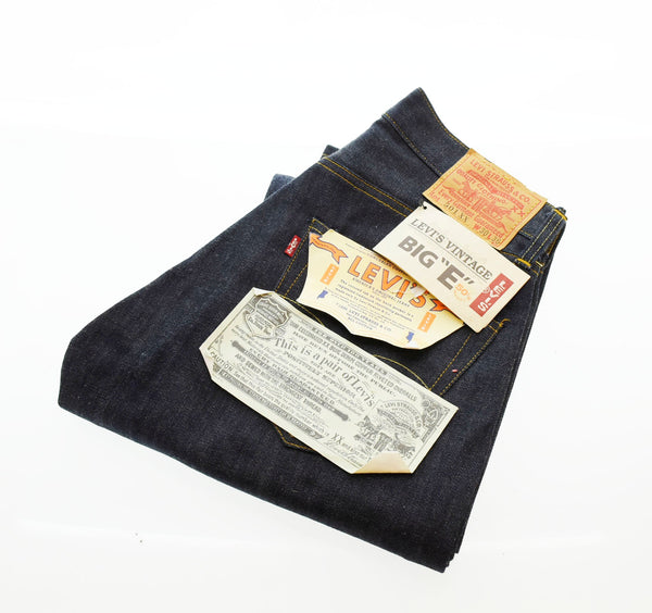 リーバイス LEVI'S DEAD STOCK 501XX USA製 バレンシア工場 ボタン裏555 2001年10月製造 デニム ブルー W30 L36 103MB-204