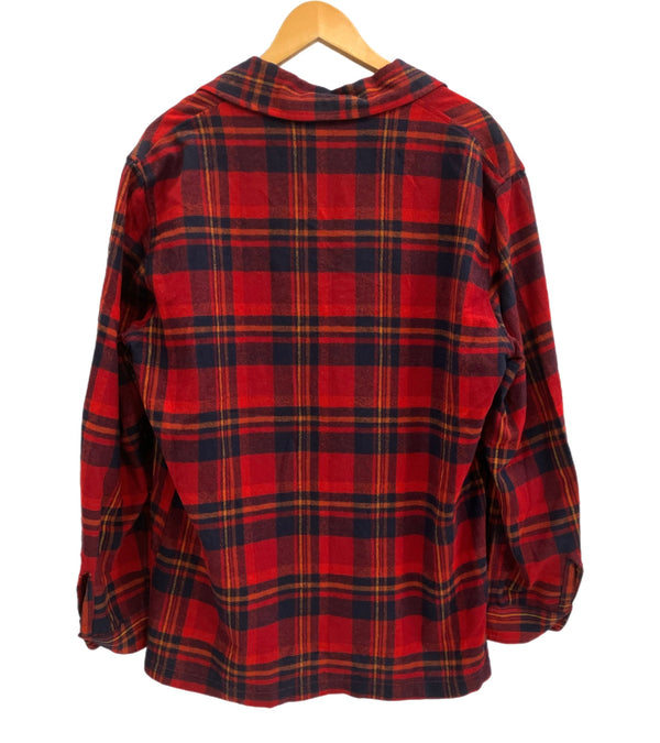 ペンドルトン PENDLETON  70's 70年代 Wネーム ウール テーラードジャケット チェック くるみボタン vintage ヴィンテージ アメリカ製 MADE IN USA ジャケット レッド Lサイズ 101MT-4192