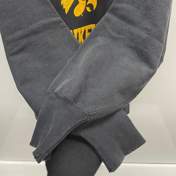 【曜日割引対象外】 チャンピオン Champion 90's REVERSE WEAVE リバースウィーブ IOWA カレッジ メキシコ製 スウェット ブラック XLサイズ 201MT-4513 VB