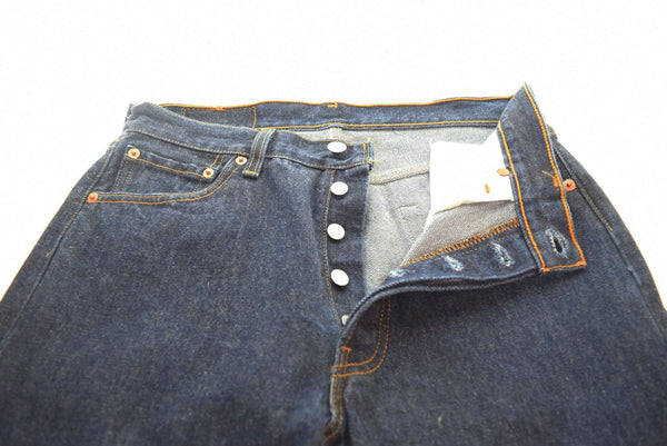 リーバイス Levi's 90s 501 MAde in USA ミント ボタン裏546 90's USA製 濃紺 デニム ネイビー 30/36 103MB-495