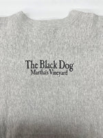 ザブラックドッグ The Black Dog 90s CREWNECK SWEATSHIRT クルーネック スウェットシャツ ブラックドッグ USA製 ヴィンテージ トレーナー 裏起毛 灰 スウェット プリント グレー Lサイズ 104MT-2215