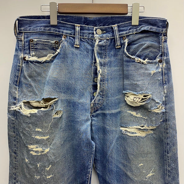【曜日割引対象外】 リーバイス Levi's 60's 501XX ギャラ無し 紙パッチ デニム ブルー W34サイズ 201MB-969 VB