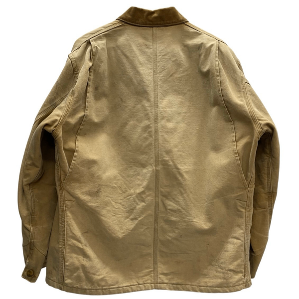 【曜日割引対象外】 カーハート Carhartt 80's 90's チョアコート中綿 キルティングライナー ダック カバーオール ジャケット ベージュ 201MT-4551 VB
