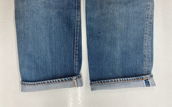リーバイス Levi's 501 66前期 赤耳 70s 70年代 Vintage ヴィンテージ ジーンズ デニムパンツ ジーパン ボタン裏6 青 無地 デニム ブルー W31 L32 104MB-182