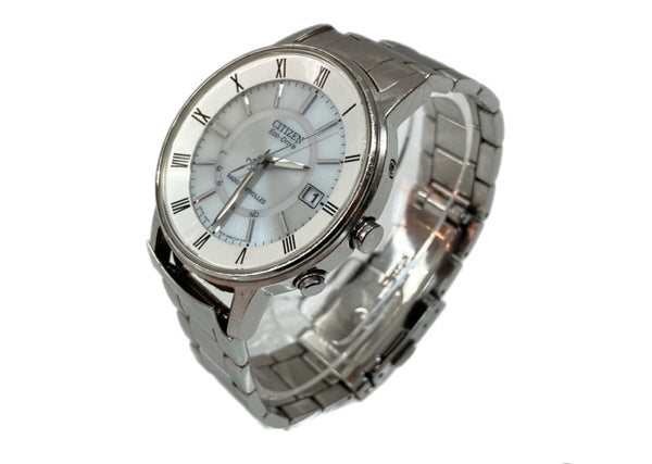 シチズン CITIZEN Eco-Drive エコ ドライブ 5気圧防水 ソーラー 腕時計 ウォッチ 銀 H415-S054541 メンズ腕時計シルバー 104T-38