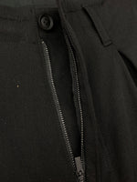 ヨウジヤマモト Yohji Yamamoto POUR HOMME 19AW Wrinkled Gabardine Hem Adjusted Pants ギャバジン パンツ カーゴ ズボン 黒 無地 HC-P28-100 カーゴパンツ ブラック サイズ 2 104MB-371