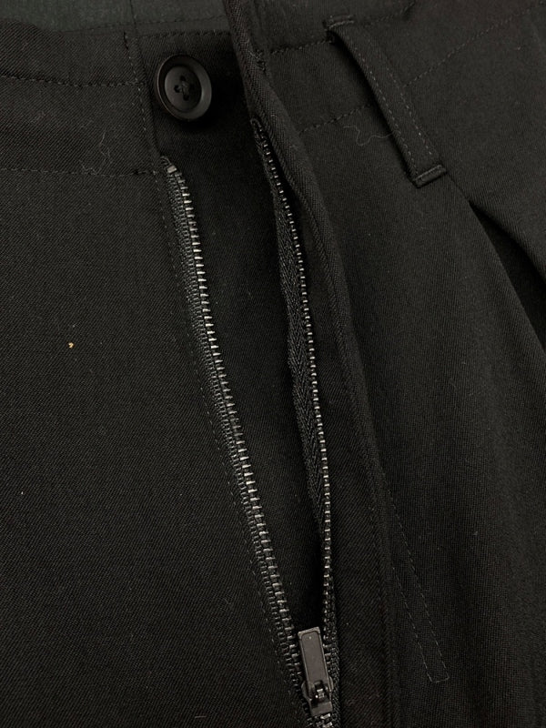 ヨウジヤマモト Yohji Yamamoto POUR HOMME 19AW Wrinkled Gabardine Hem Adjusted Pants ギャバジン パンツ カーゴ ズボン 黒 無地 HC-P28-100 カーゴパンツ ブラック サイズ 2 104MB-371