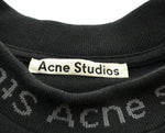 アクネステュディオス Acne Studios アクネ ロンT ロゴ モックネック ロンT ブラック Sサイズ 103MT-1017