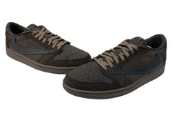ナイキ NIKE 24年製 × TRAVIS SCOTT トラヴィス スコット AIR JORDAN 1 LOW OG VELVET BROWN エア ジョーダン ロー ベルベット ブラウン AJ1 茶 DM7866-202 メンズ靴 スニーカー ブラウン 28.5cm 104S-825