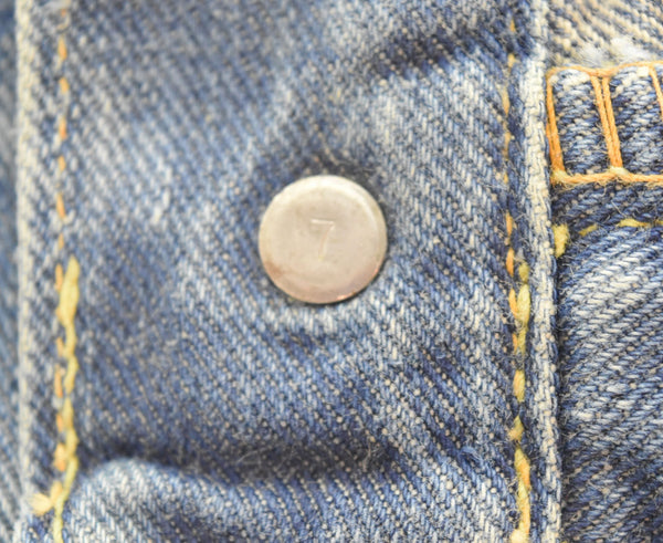 リー Lee 60s Vintage 101Z サイド黒タグ セミオートタロン ボタン裏7 脇割 60's ヴィンテージ デニム ブルー 40 103MB-465