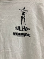 ネイバーフッド NEIGHBORHOOD チャレンジャー CHALLENGER MOTOR BREATH バックプリント ロングスリーブ Tシャツ ロンT ホワイト Mサイズ 101MT-3314