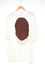 アベイシングエイプ A BATHING APE   ビッグ 猿顔プリント 半袖 クルーネック Tシャツ 3XL Tシャツ ホワイト 4Lサイズ 103MT-2802