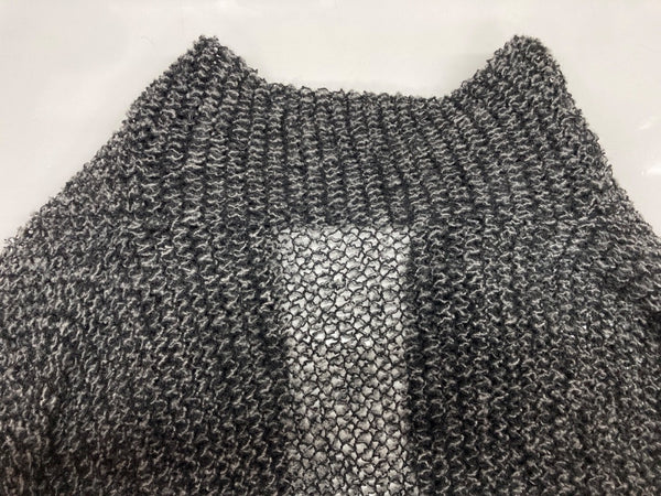 ワイズ Y's ヨウジヤマモト Yohji Yamamoto ドレープ フィッシュ ネット ニット セーター ボレロ ウール 膝丈 モード 日本製 チャコール GRAY 灰色 YC-T25-163 カーディガン グレー SIZE2 104LT-227