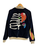 ブルーナボイン BRU NA BOINNE トレジャージャンパー2号 リバーシブルブルゾン スカジャン サテン コットンベロア I DREAMED 刺繍  1158217 サイズ2 ジャケット ゴールド 101MT-5204