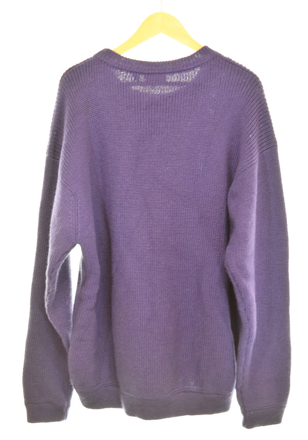 パタゴニア PATAGONIA 90's オールド Crewneck Heavy Knit クルーネック ウール 長袖 ニット セーター 51401 パープル LLサイズ 103MT-3239