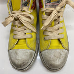 【曜日割引対象外】 グッドガイズ GOOD GUYS 80's ファイヤーパターン ハイカット メンズ靴 スニーカー イエロー 26cmサイズ 201-shoes1586 VB