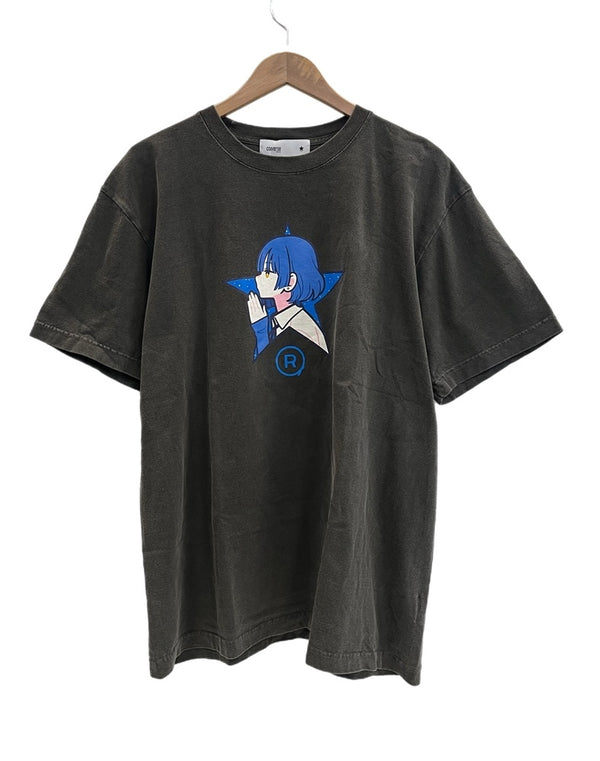 コンバース CONVERSE TOKYO ぼっち・ざ・ろっく！ 美好よしみ GRAPHIC TEE UNISEX 墨黒  A2859UTS017 Tシャツ ブラック フリーサイズ 101MT-4825