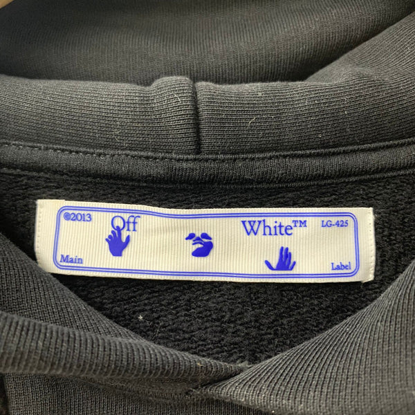 オフホワイト OFF-WHITE Caravaggio Over HOODIE OMBB037E20FLE003 パーカ ブラック Sサイズ 201MT-4306