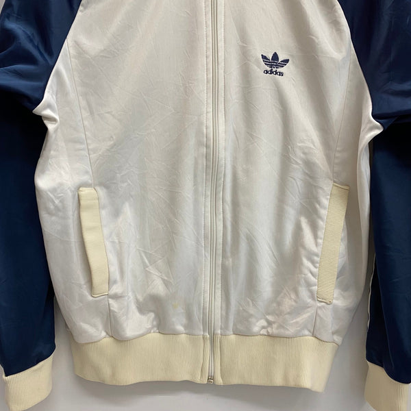 【曜日割引対象外】 アディダス adidas 70's 80's ATP トラックジャケット USA製 ジャージ ホワイト Mサイズ 201MT-4842 VB