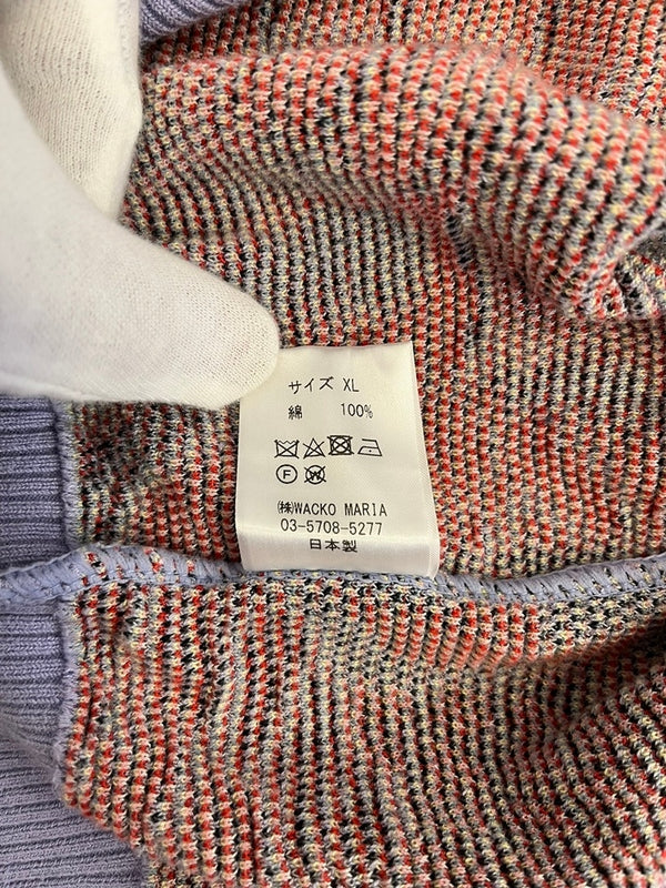 ワコマリア WACKO MARIA TIM LEHI JACQUARD SWEATER ジャガード ニット XL セーター マルチカラー LLサイズ 101MT-4501