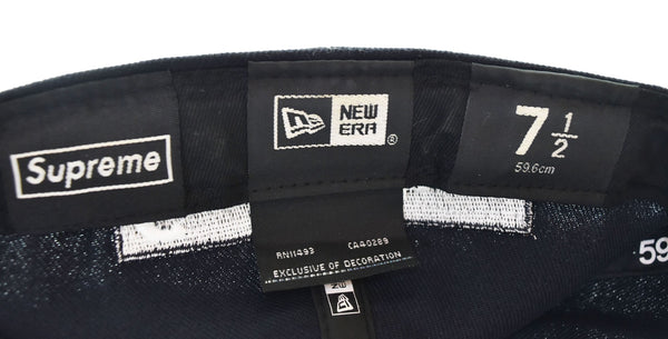 シュプリーム SUPREME New Era  Reverse Box Logo キャップ　71/2 帽子 メンズ帽子 キャップ ブラック 103H-60
