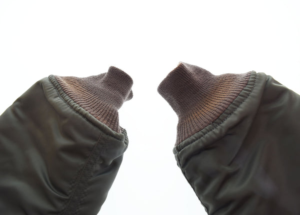 アルファ インダストリーズ ALPHA INDUSTRIES MA-1 フライト ジャケット 1968年 忠実復刻 モデル SCOVILL ZIP スコービル ジップ  8415-818-7352 ジャケット カーキ Mサイズ 103MT-2295