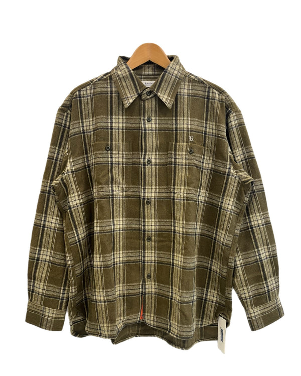 ラディアル RADIALL Lo-N-Slo C.P.O. SHIRT L/S チェックシャツ ネルシャツ オリーブカラー RAD-24AW-SH004 長袖シャツ マルチカラー Lサイズ 101MT-5145