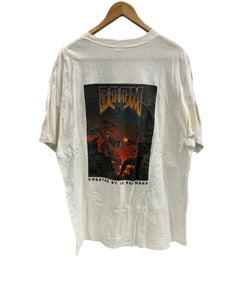 US US古着 90's 90年代 ヴィンテージ vintage Doom 2 II Hell on Earth ID Softwear  VIDEO GAME ビデオゲーム PC 両面プリント XL Tシャツ ホワイト LLサイズ 101MT-4112