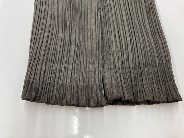 イッセイミヤケ ISSEY MIYAKE プリーツプリーズ PLEATS PLEASE ジップアップ フルジップ ドメス Y2K 日本製 OLIVE オリーブ KHAKI 緑 グリーン系 PP63-JD427 ジャケット 無地 カーキ SIZE4 104LT-252