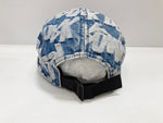 シュプリーム SUPREME Fat Tip Jacquard Denim Camp Cap 20SS ボックスロゴ 総柄 デニム  帽子 メンズ帽子 キャップ ロゴ ブルー 101hat-75