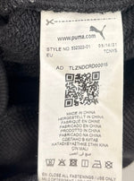 メゾンキツネ MAISON KITSUNE プーマ PUMA コラボ ハーフジップ ロゴ刺繍 長袖 黒 532322-01 スウェット ブラック Mサイズ 101MT-4165