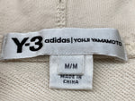 ワイスリー Y-3 STACKED LOGO HOODIE スタック ロゴ フーディ パーカー アイボリー パーカ ロゴ ベージュ Mサイズ 104MT-2170