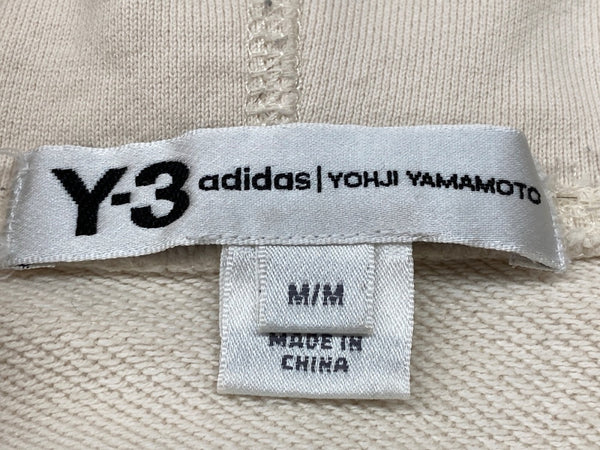 ワイスリー Y-3 STACKED LOGO HOODIE スタック ロゴ フーディ パーカー アイボリー パーカ ロゴ ベージュ Mサイズ 104MT-2170