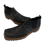 コムデギャルソン COMME des GARCONS HOMME PLUS オムプリュス パッチワークレザーサイドゴアブーツ 黒 メンズ靴 ブーツ サイドゴア ブラック 26cm 101sh-2278