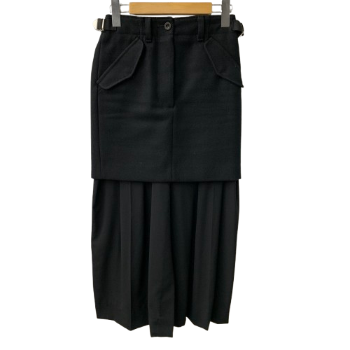 サカイ sacai 21AW Suiting Skirt 21-05784 スカート ブラック 201LB-107