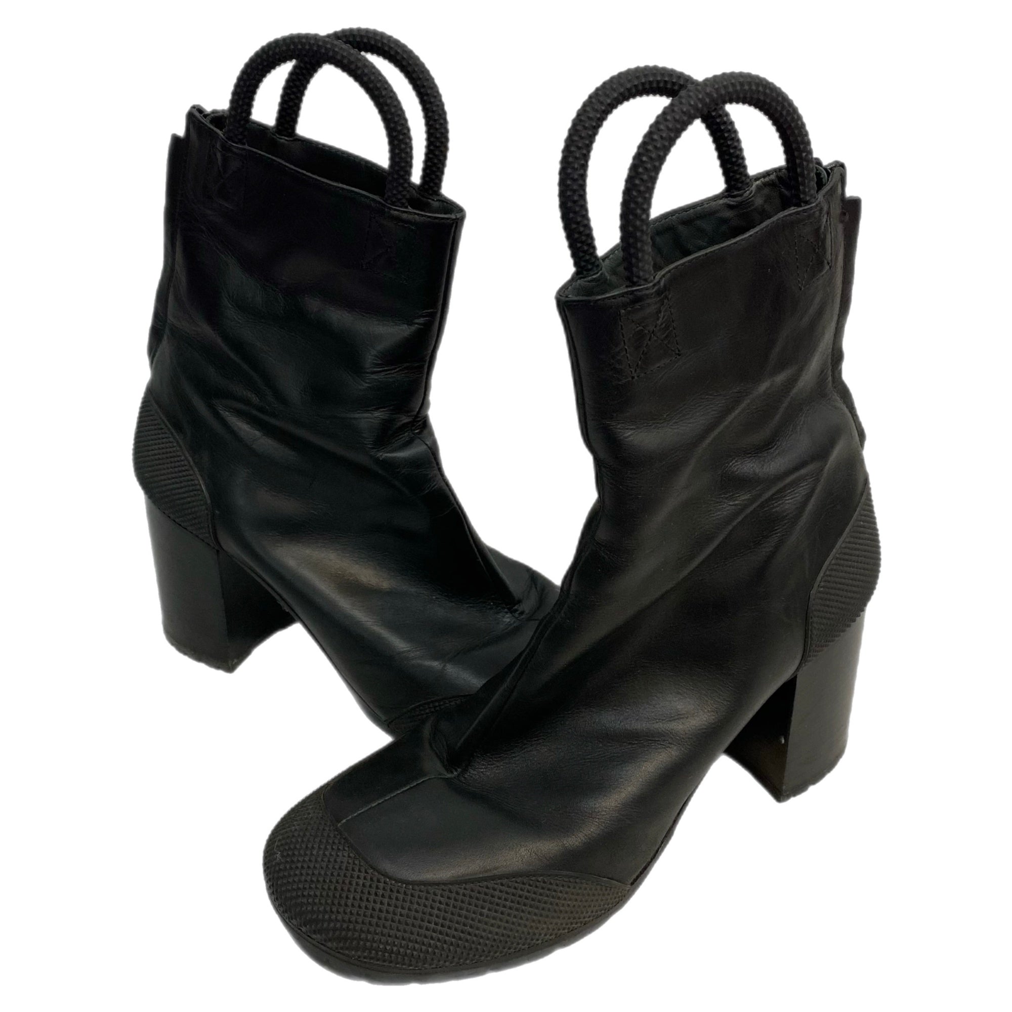 ランダムアイデンティティーズ RANDOM IDENTITIES レザーヒールブーツ