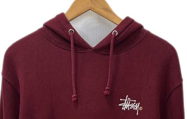 ステューシー STUSSY Hoodie Pullover Sweatshirt パーカ レッド Lサイズ 201MT-3211