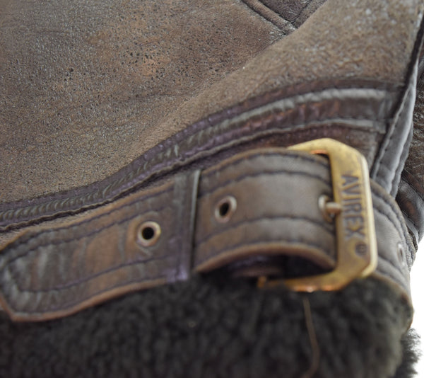 アヴィレックス AVIREX TYPE B-3 ムートン フライトジャケット 茶 AC-17755 ジャケット ブラウン Sサイズ 103MT-2519