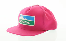 シュプリーム SUPREME 18AW HORIZON ホライゾン ロゴ 5-Panel Cap 帽子 メンズ帽子 キャップ ピンク 103H-23