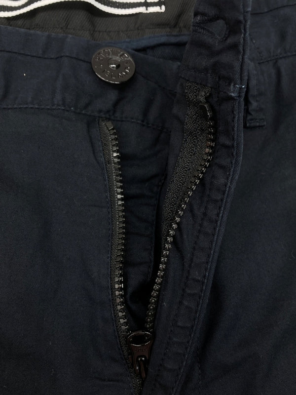 ストーンアイランド STONE ISLAND CARGO SHORT PANTS カーゴ ショート パンツ ジップフライ ハーフ 短パン 黒 ロゴ 7015L0502 ハーフパンツ ブラック W32 104MB-407