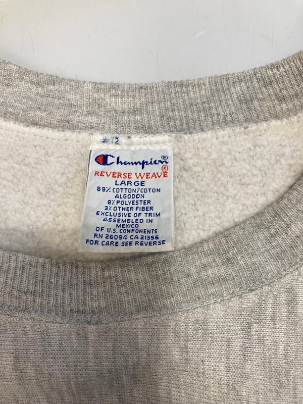 チャンピオン Champion 90s 刺繍タグ ヴィンテージ Vintage リバースウィーブ REVERSE WEAVE   michigan ワッペン 刺繍 スウェット グレー Lサイズ 101MT-3034