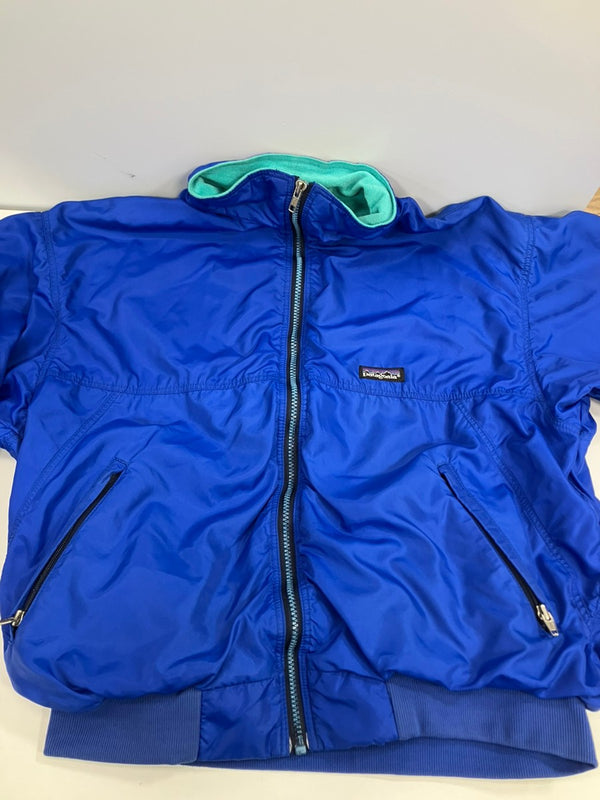 パタゴニア PATAGONIA 90's 90年代 USA製 shelled synchilla jacket シェルドシンチラ ナイロン フリースライナー vintage  ヴィンテージ 42111 ジャケット ブルー Lサイズ 101MT-3580