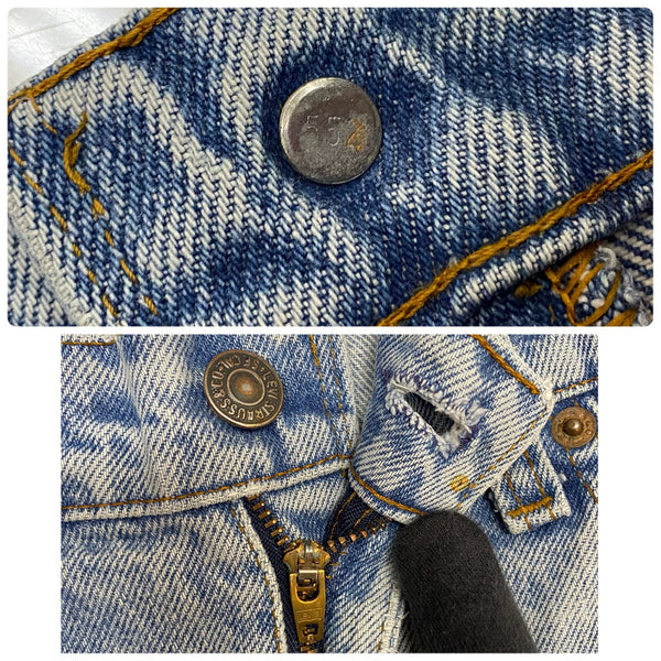 【曜日割引対象外】 リーバイス Levi's 80's 505 黒カン USA製 デニム ブルー W31サイズ 201MB-1157 VB