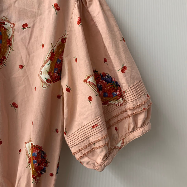 ピンクハウス PINK HOUSE ワンダフルワールド フルーツバケット さくらんぼ チェリー ワンピース ピンク 201LT-425